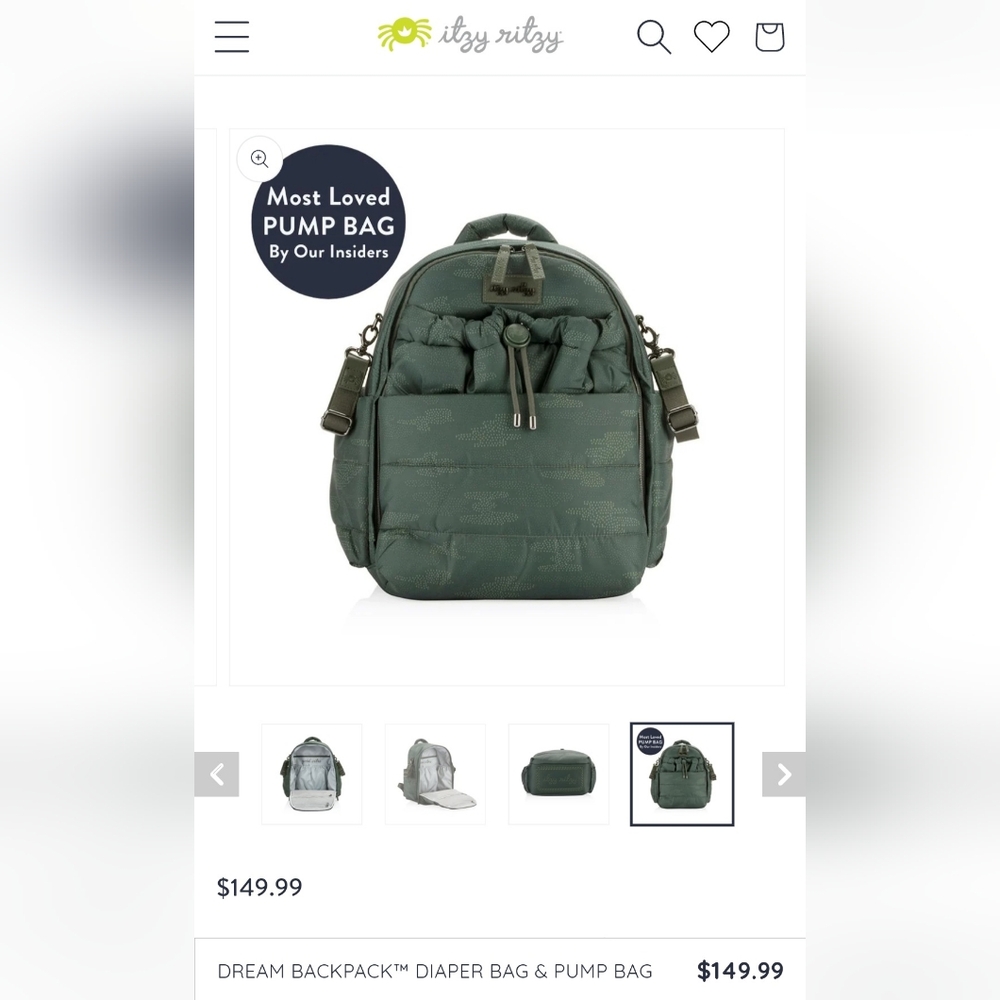 Itzy ritzy diaper backpack